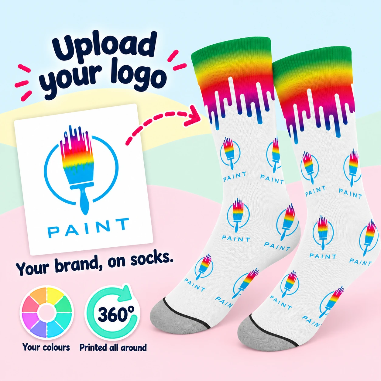 Corporate Logo Socks
