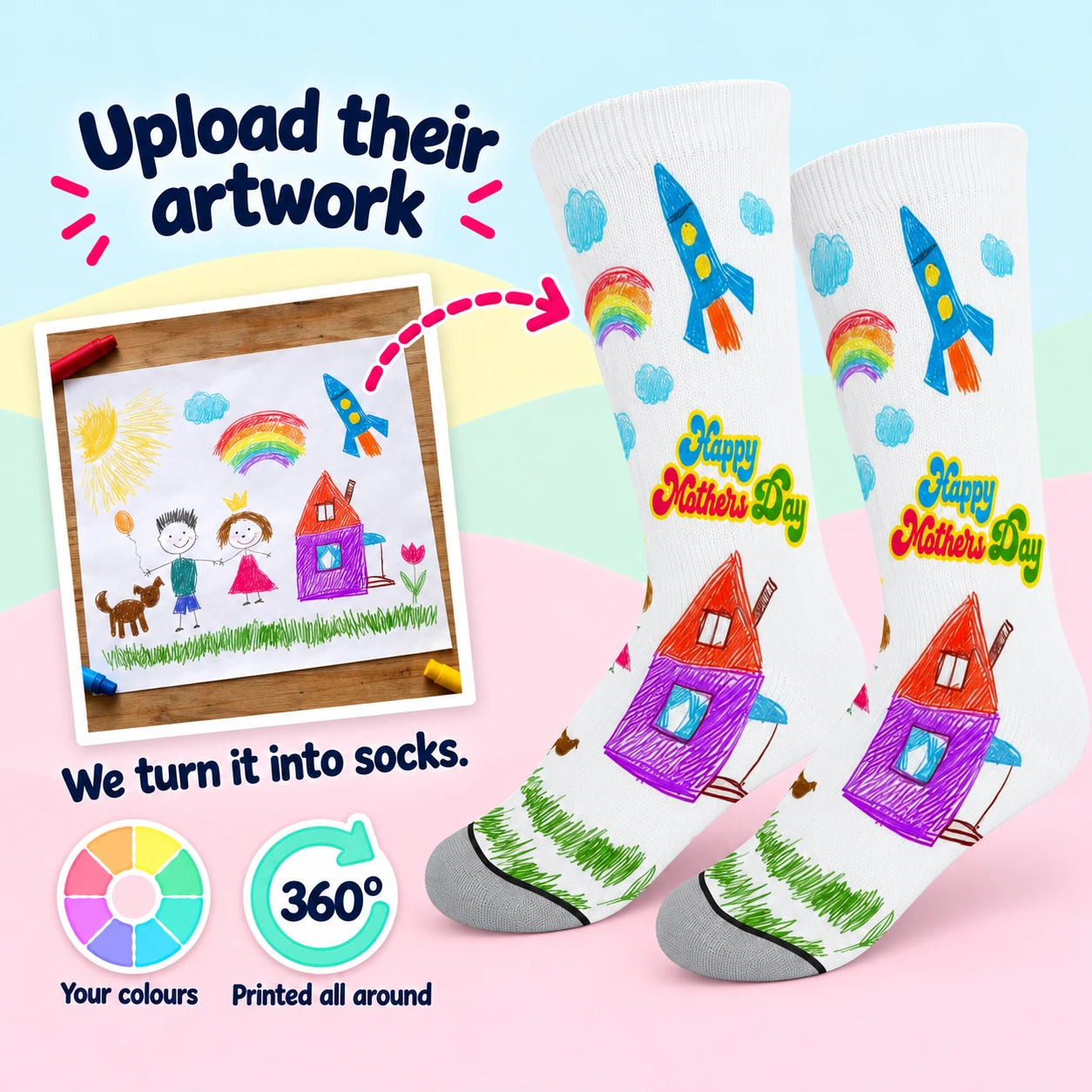 Kids Picture Socks