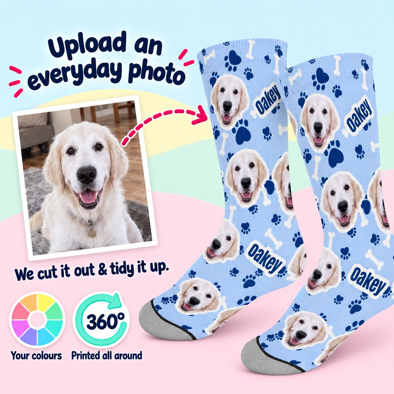 Pet Paws & Bones Socks