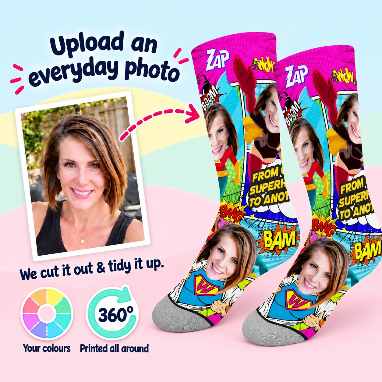 Super Hero Socks (Female)
