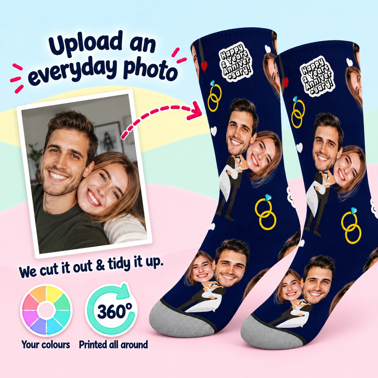 Wedding Socks (Holding Bride)