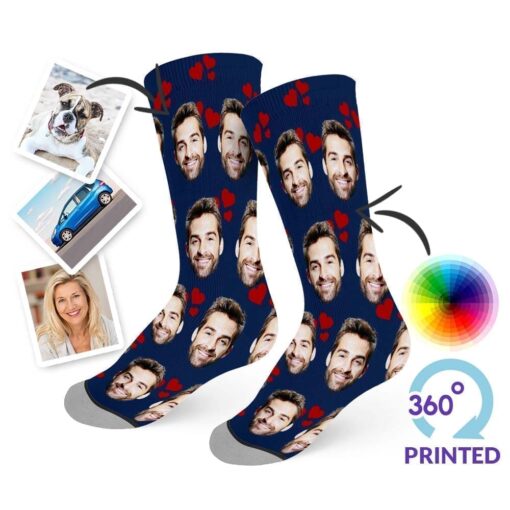 Tri-Hearts Socks