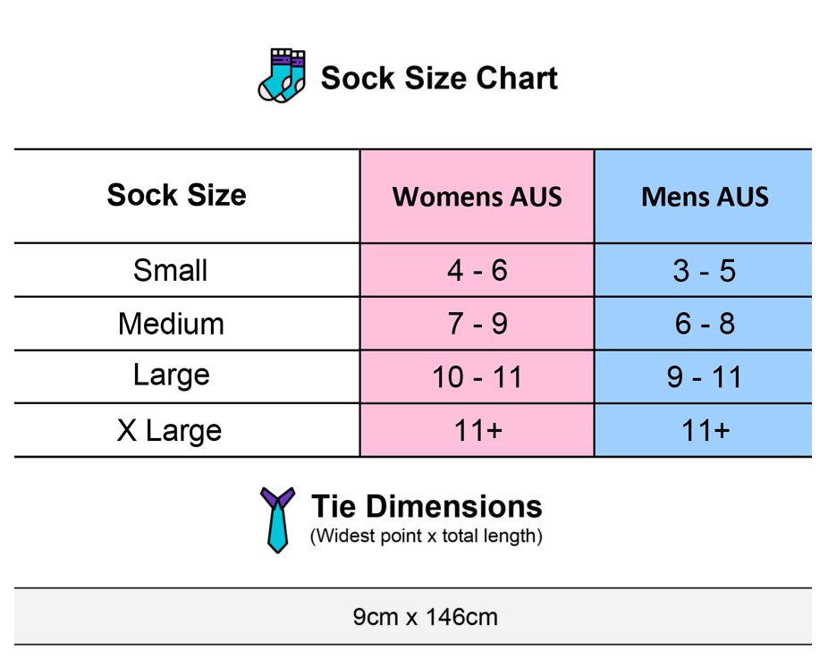 Point 6 Socks Size Chart