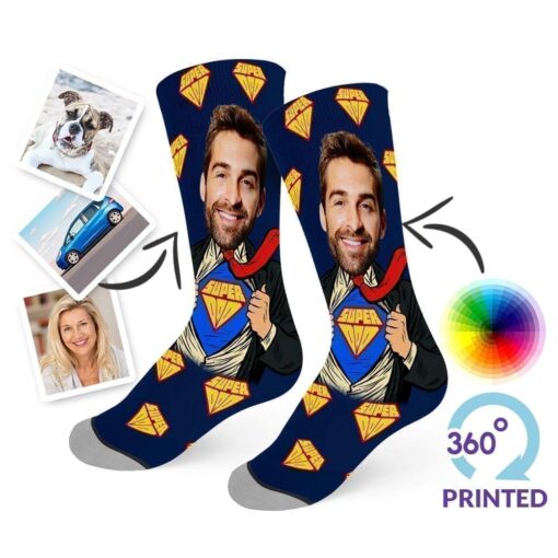 Superhero Dad Socks