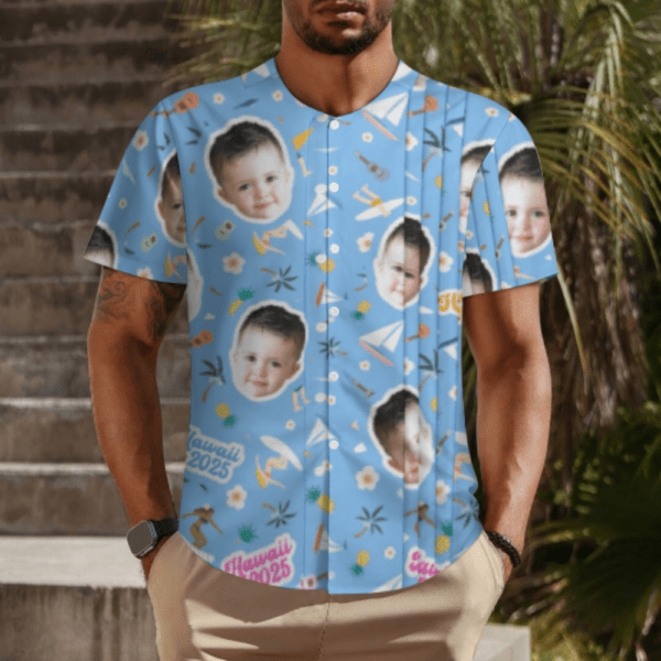 Men's Collarless Shirt (LM018) - Image 3