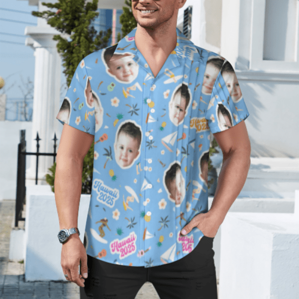 Men's Cuban Collar Shirt (AY006) - Image 7