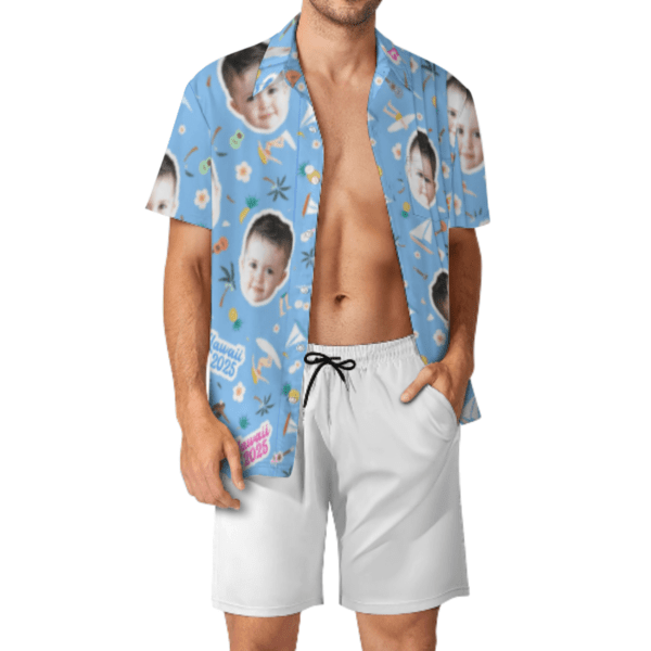 Men's Shirt and Shorts Outfit