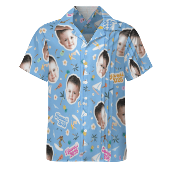 Men's Cuban Collar Shirt (AY006) - Image 5